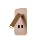 Reading wall lamps - ITALUX Doria Reading Wall Mount 2xLED 8W 3000K Gold WL-83957-1-GD - product 2