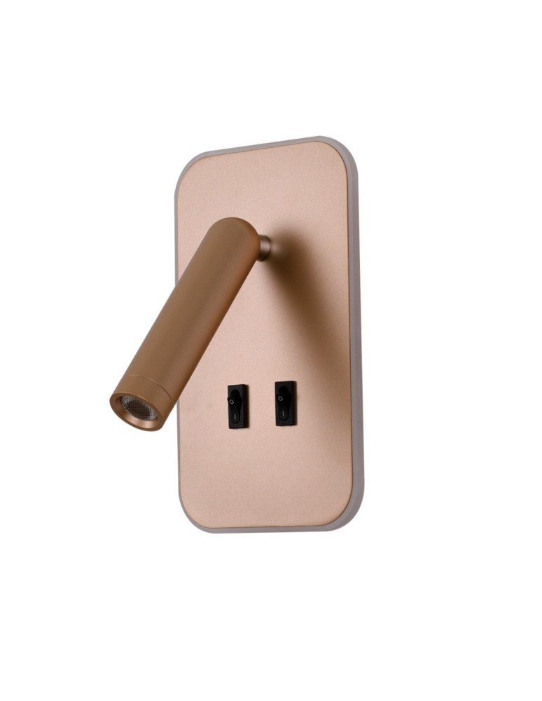 Reading wall lamps - ITALUX Doria Reading Wall Mount 2xLED 8W 3000K Gold WL-83957-1-GD - product kolory-swiatla.pl 4