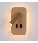 Reading wall lamps - ITALUX Doria Reading Wall Mount 2xLED 8W 3000K Gold WL-83957-1-GD - product 1