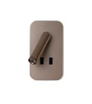 Reading wall lamps - ITALUX Doria Reading Wall Mount 2xLED 8W 3000K Coffee WL-83957-1-CF - product 2