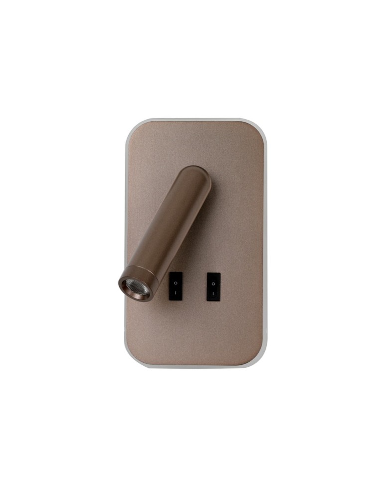 Reading wall lamps - ITALUX Doria Reading Wall Mount 2xLED 8W 3000K Coffee WL-83957-1-CF - product kolory-swiatla.pl 2