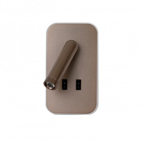 ITALUX Doria Ścienna do Czytania 2xLED 8W 3000K Kawowy WL-83957-1-CF