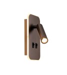 Reading wall lamps - ITALUX Doria Reading Wall Mount 2xLED 8W 3000K Coffee WL-83957-1-CF - product 4