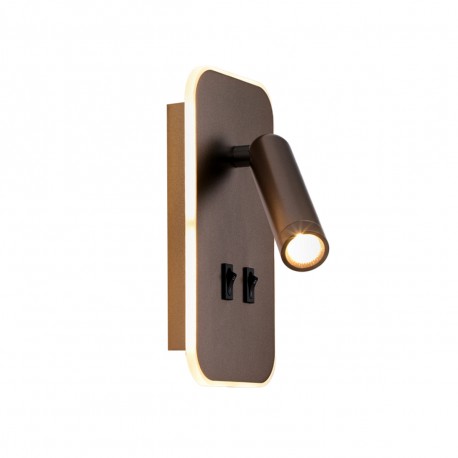ITALUX Doria Ścienna do Czytania 2xLED 8W 3000K Kawowy WL-83957-1-CF