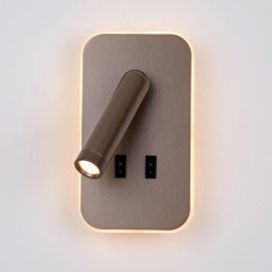 ITALUX Doria Ścienna do Czytania 2xLED 8W 3000K Kawowy WL-83957-1-CF