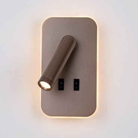 ITALUX Doria Ścienna do Czytania 2xLED 8W 3000K Kawowy WL-83957-1-CF