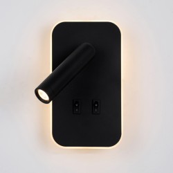 ITALUX Doria Ścienna do Czytania 2xLED 8W 3000K Czarny WL-83957-1-BK