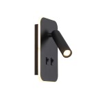 Reading wall lamps - ITALUX Doria Reading Wall Mount 2xLED 8W 3000K Black WL-83957-1-BK - product 2