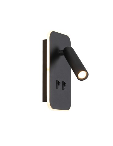 ITALUX Doria Reading Wall Mount 2xLED 8W 3000K Black WL-83957-1-BK - product 2