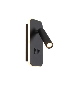 ITALUX Doria Reading Wall Mount 2xLED 8W 3000K Black WL-83957-1-BK - product 2