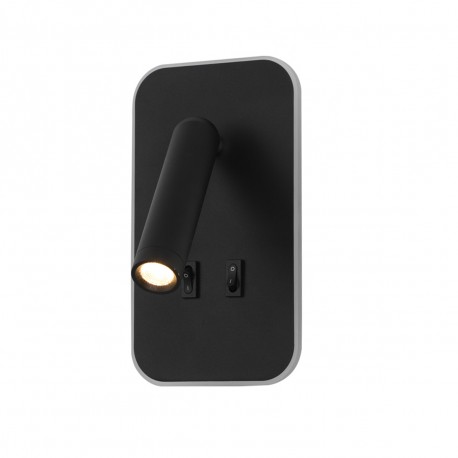 ITALUX Doria Ścienna do Czytania 2xLED 8W 3000K Czarny WL-83957-1-BK