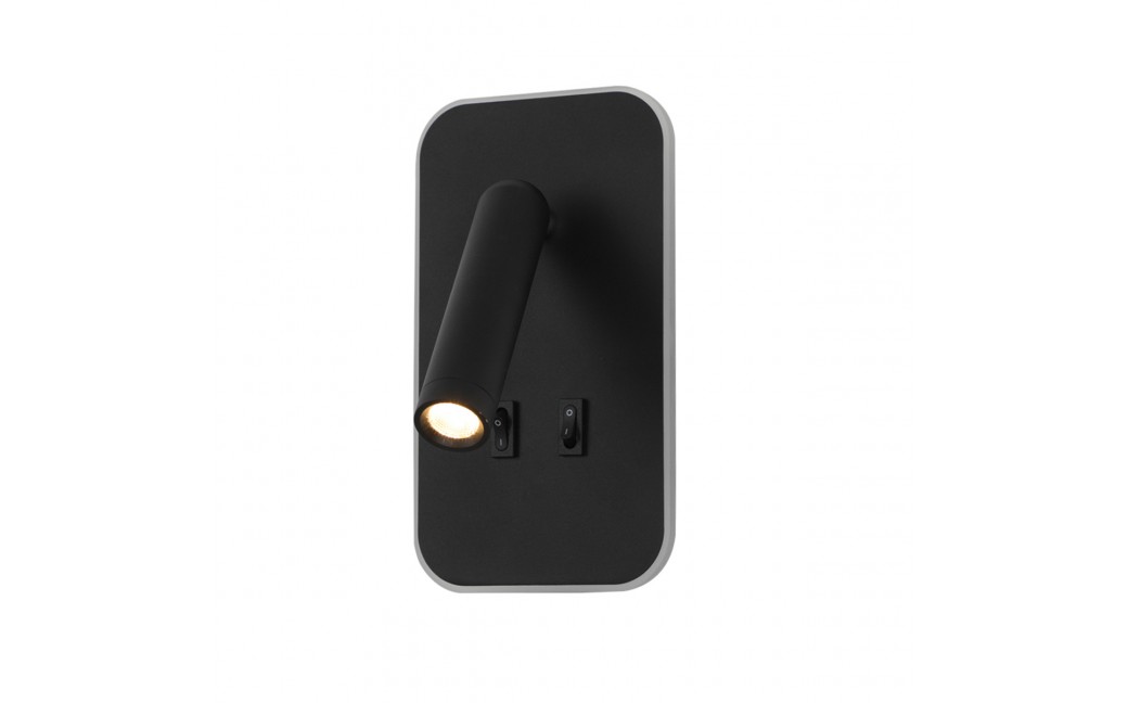 ITALUX Doria Ścienna do Czytania 2xLED 8W 3000K Czarny WL-83957-1-BK