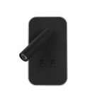 Reading wall lamps - ITALUX Doria Reading Wall Mount 2xLED 8W 3000K Black WL-83957-1-BK - product 4