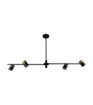 Pendant lamps over the island - ITALUX Elice Pendant 4xGU10 35W Black, Brass PND-58892-4-BK-BRO - product 3