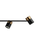ITALUX Elice Wisząca 4xGU10 35W Czarny, mosiężny PND-58892-4-BK-BRO