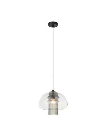 ITALUX Feder Pendant 1xE27 40W Black PND-61001C-BK