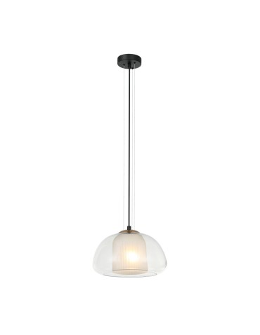 ITALUX Feder Pendant 1xE27 40W Black PND-61001A-BK