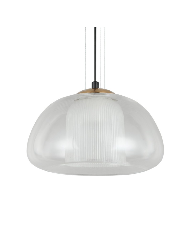 Single pendant lamps - ITALUX Feder Pendant 1xE27 40W Black PND-61001A-BK - product kolory-swiatla.pl 2