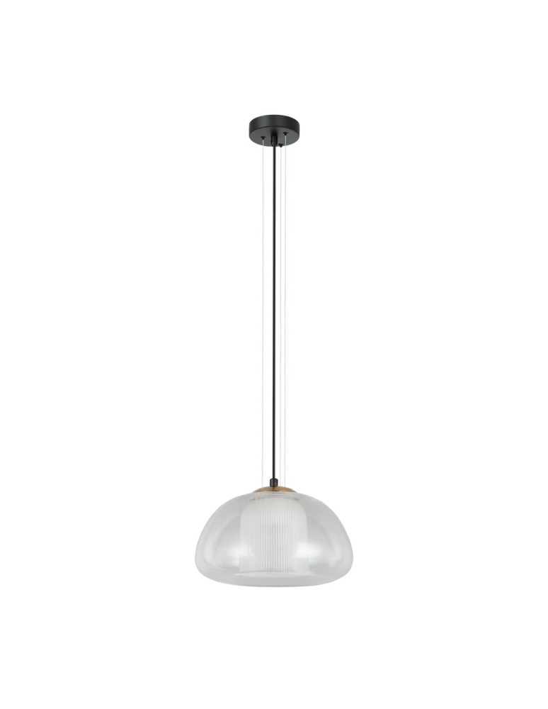 Single pendant lamps - ITALUX Feder Pendant 1xE27 40W Black PND-61001A-BK - product kolory-swiatla.pl 3