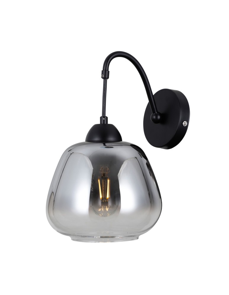 Cantilever wall lamps - ITALUX Felis Wall mounted 1xE27 40W Black matte WL-40824-1-BK - product kolory-swiatla.pl 1