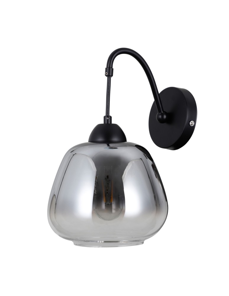 Cantilever wall lamps - ITALUX Felis Wall mounted 1xE27 40W Black matte WL-40824-1-BK - product kolory-swiatla.pl 2