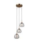 Triple pendant lamps - ITALUX Felis Pendant 3xE27 40W Gold PND-40824-3-GD - product 1