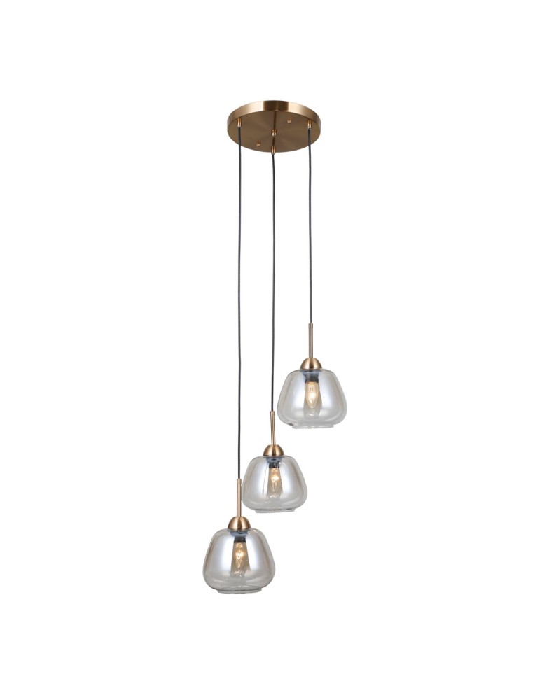 Triple pendant lamps - ITALUX Felis Pendant 3xE27 40W Gold PND-40824-3-GD - product kolory-swiatla.pl 1