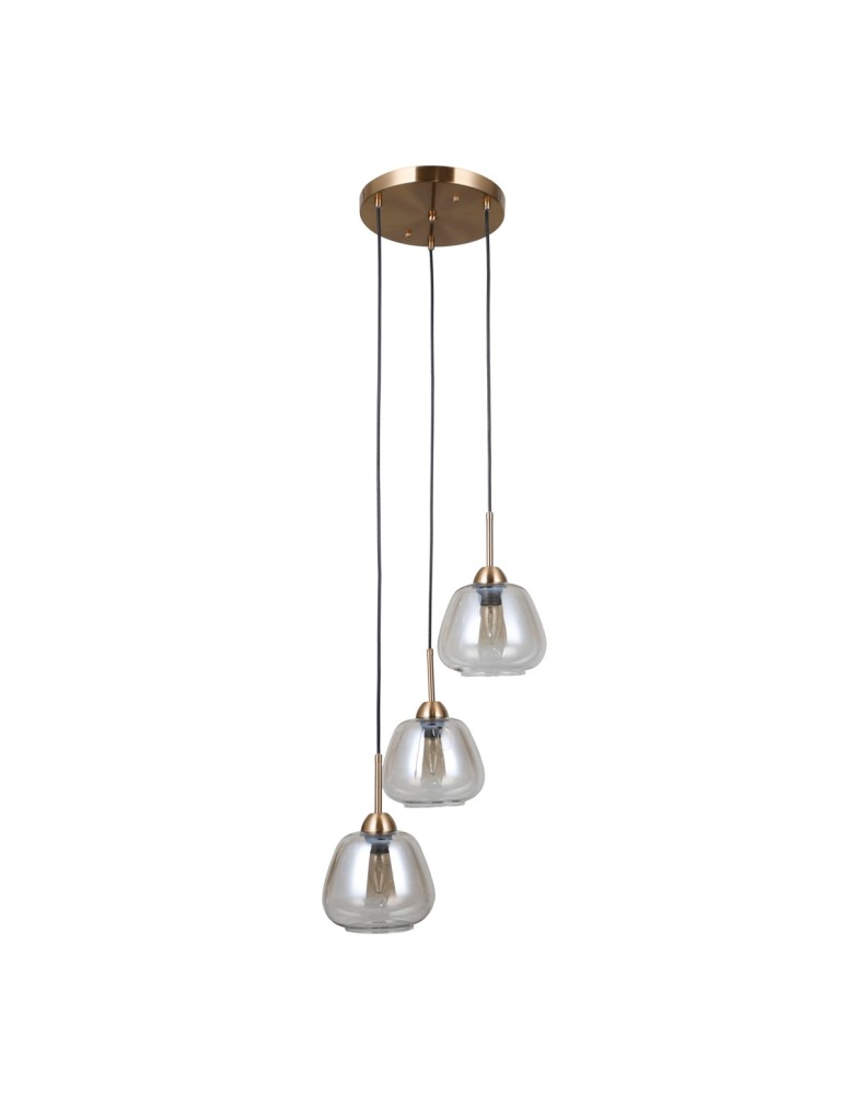Triple pendant lamps - ITALUX Felis Pendant 3xE27 40W Gold PND-40824-3-GD - product kolory-swiatla.pl 3