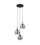 Triple pendant lamps - ITALUX Felis Pendant 3xE27 40W Black matte PND-40824-3-BK - product 1
