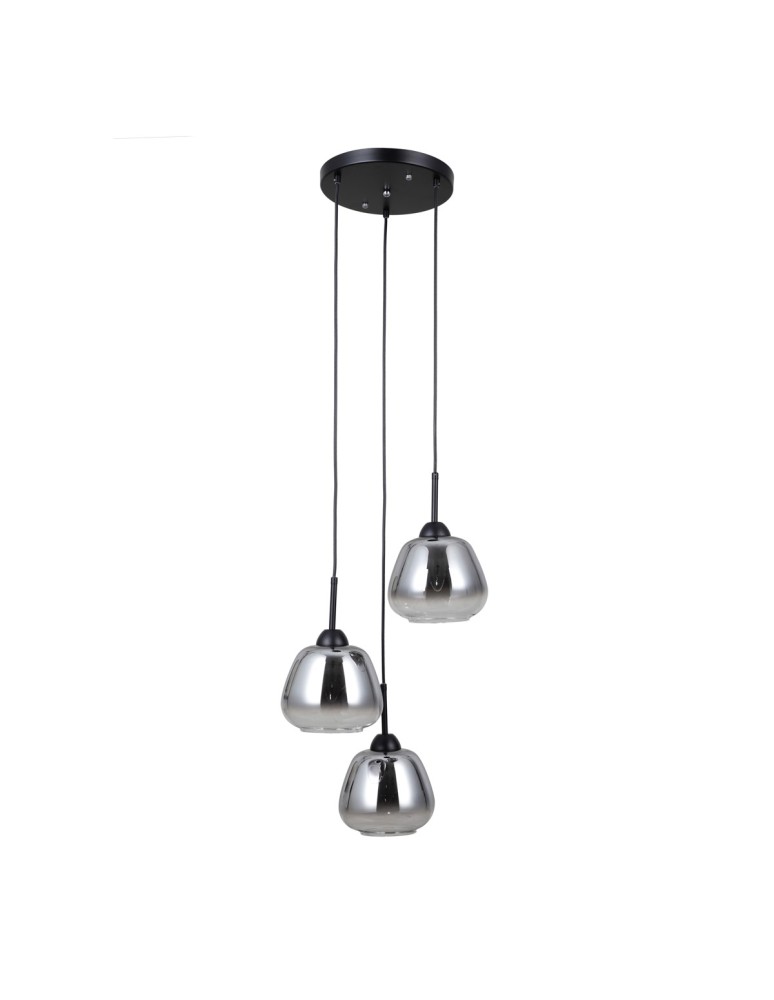 Triple pendant lamps - ITALUX Felis Pendant 3xE27 40W Black matte PND-40824-3-BK - product kolory-swiatla.pl 3