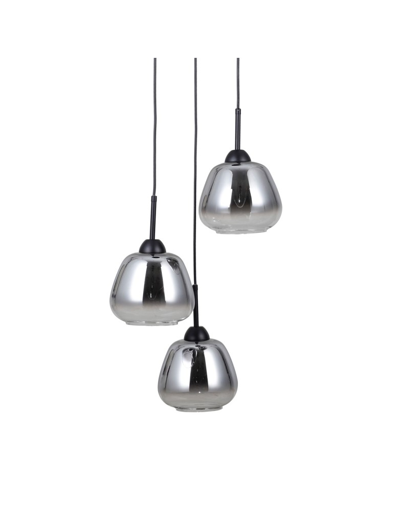 Triple pendant lamps - ITALUX Felis Pendant 3xE27 40W Black matte PND-40824-3-BK - product kolory-swiatla.pl 2