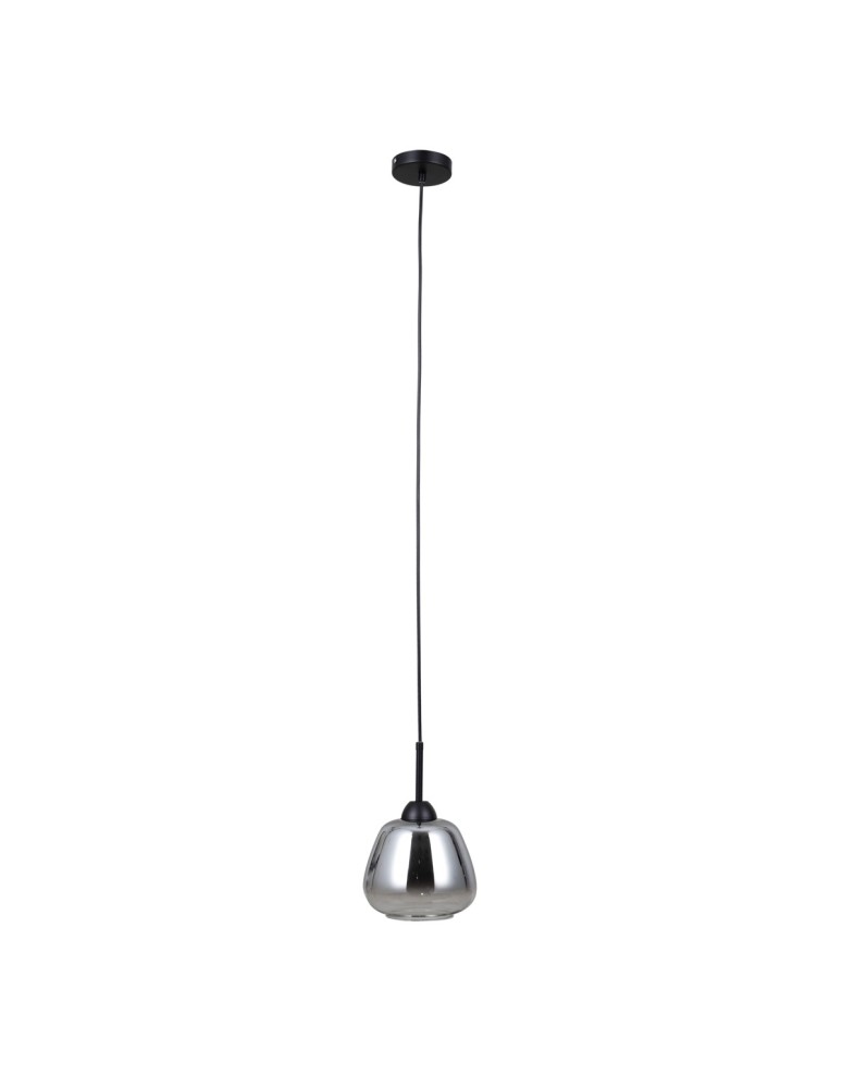 Single pendant lamps - ITALUX Felis Pendant 1xE27 40W Matte Black PND-40824-1-BK - product kolory-swiatla.pl 3
