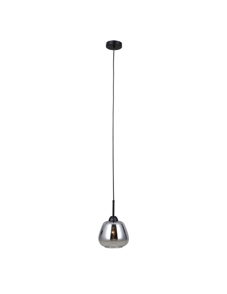 Single pendant lamps - ITALUX Felis Pendant 1xE27 40W Matte Black PND-40824-1-BK - product kolory-swiatla.pl 1