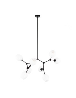 ITALUX Ferral Wisząca 8xE27 60W Czarny PND-75075-8-BK-WG