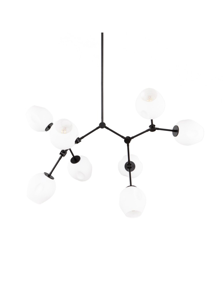 Pendant lamps spheres - ITALUX Ferral Pendant 8xE27 60W Black PND-75075-8-BK-WG - product kolory-swiatla.pl 5