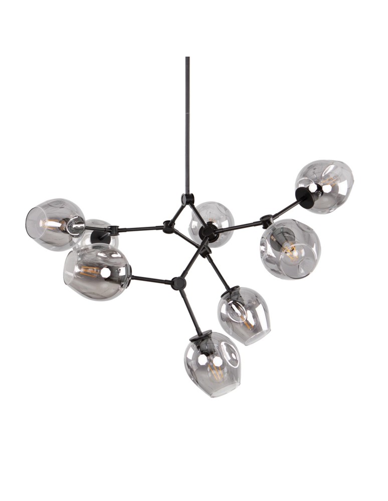 Pendant lamps spheres - ITALUX Ferral Pendant 8xE27 60W Black PND-75075-8-BK-SG - product kolory-swiatla.pl 3