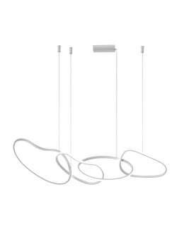ITALUX Fonte Pendant 4xLED 60W from 3000K to 6000K White PND-22412-S4-WH.