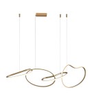 Pendant lamps over the island - ITALUX Fonte Pendant 4xLED 60W from 3000K to 6000K Gold PND-22412-S4-GD - product 1