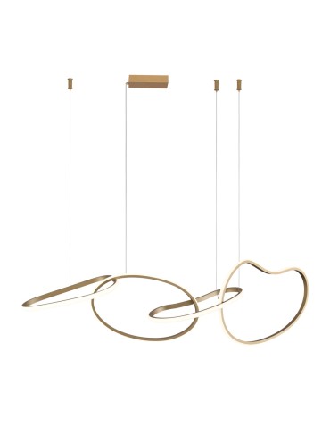 ITALUX Fonte Pendant 4xLED 60W from 3000K to 6000K Gold PND-22412-S4-GD