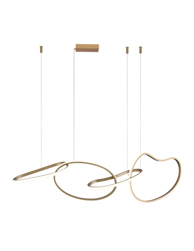 Pendant lamps over the island - ITALUX Fonte Pendant 4xLED 60W from 3000K to 6000K Gold PND-22412-S4-GD - product kolory-swiatla.pl 1