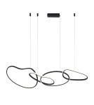 Pendant lamps over the island - ITALUX Fonte Pendant 4xLED 60W from 3000K to 6000K Black PND-22412-S4-BK - product 1