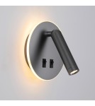 Reading wall lamps - ITALUX Furla Reading Wall Mount 2xLED 8W 3000K Grey WL-53742-1-GR - product 2