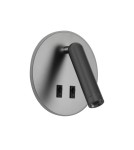 Reading wall lamps - ITALUX Furla Reading Wall Mount 2xLED 8W 3000K Grey WL-53742-1-GR - product 3