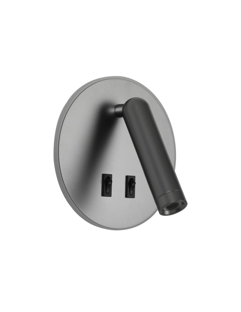 Reading wall lamps - ITALUX Furla Reading Wall Mount 2xLED 8W 3000K Grey WL-53742-1-GR - product kolory-swiatla.pl 3