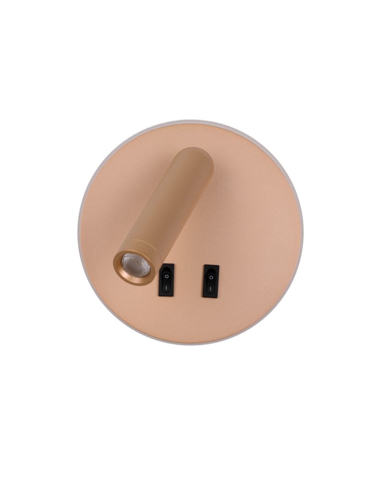 Reading wall lamps - ITALUX Furla Reading Wall Mount 2xLED 8W 3000K Gold WL-53742-1-GD - product kolory-swiatla.pl 3