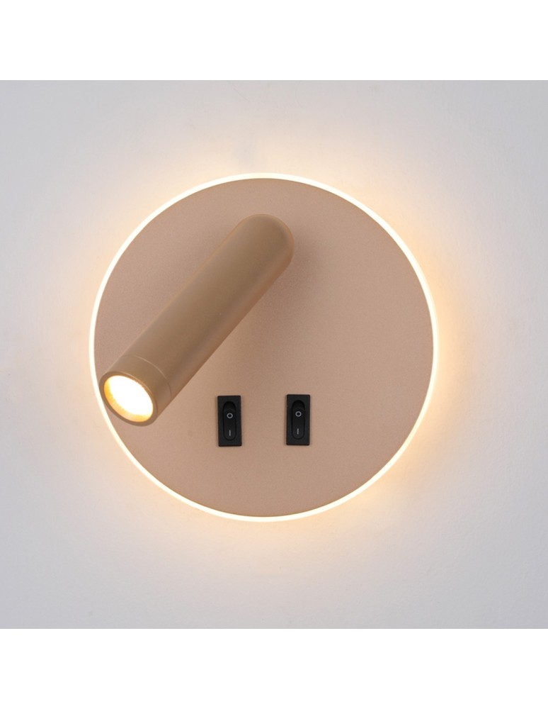 Reading wall lamps - ITALUX Furla Reading Wall Mount 2xLED 8W 3000K Gold WL-53742-1-GD - product kolory-swiatla.pl 1