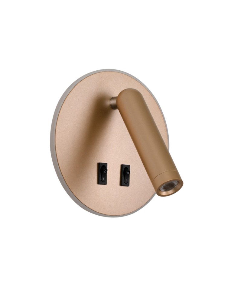 Reading wall lamps - ITALUX Furla Reading Wall Mount 2xLED 8W 3000K Gold WL-53742-1-GD - product kolory-swiatla.pl 4