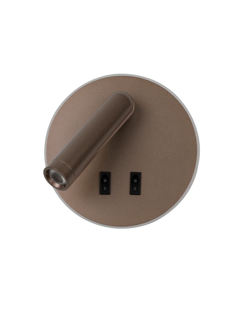 Reading wall lamps - ITALUX Furla Reading Wall Mount 2xLED 8W 3000K Coffee WL-53742-1-CF - product kolory-swiatla.pl 3