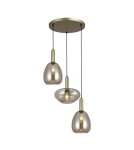 Triple pendant lamps - ITALUX Gater Pendant 3xE27 40W Gold PND-23541-3-GD-CH - product 1