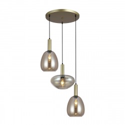 ITALUX Gater Wisząca 3xE27 40W Złoty PND-23541-3-GD-CH